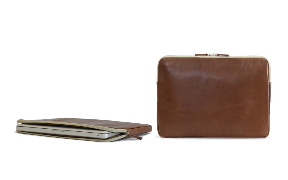 Buchanan 13'' Laptop Case - British Tan Florentine Leather